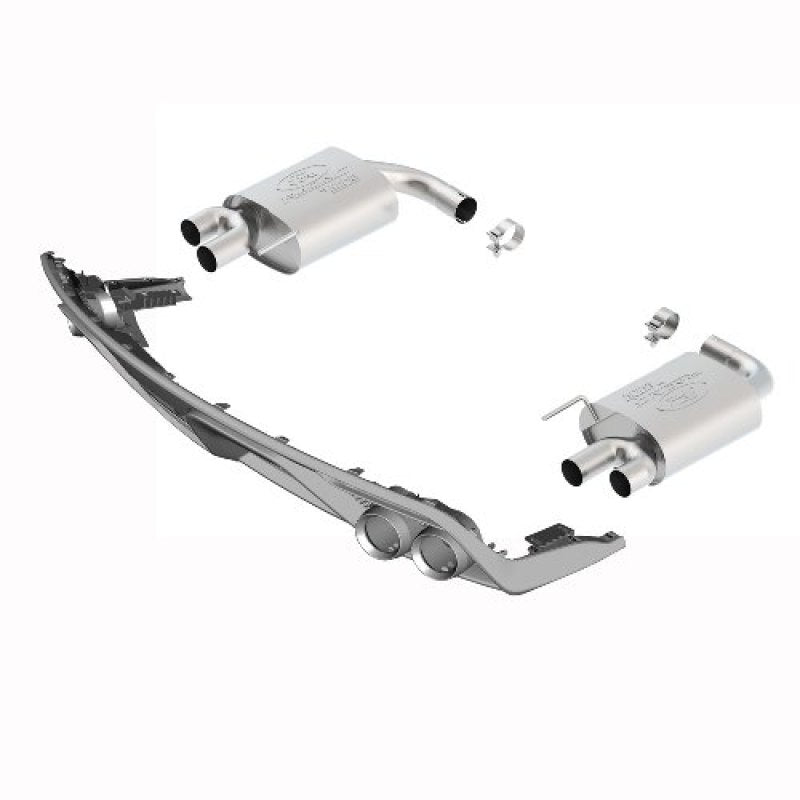 Ford Racing 2015 Ford Mustang Ecoboost 2.3L Touring Muffler Kit w/ GT350 Exhaust Tips - Mammoth Racing -