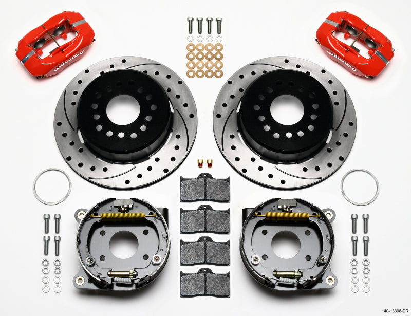 Wilwood Forged Dynalite P/S P-B Kit Drilled-Red AMC 71-74 2.60in Offset - My Store