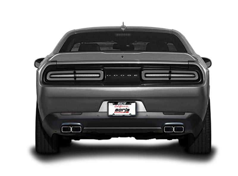 Borla 15-16 Dodge Challenger R/T 5.7L Dual Rectangle Angle Cut Dual Split Rear Exit ATAK Exhaust - My Store