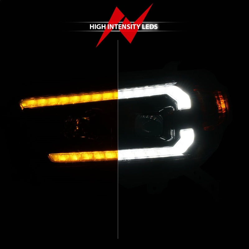 ANZO 10-13 Toyota 4Runner Projector Headlights - Black - Mammoth Racing -