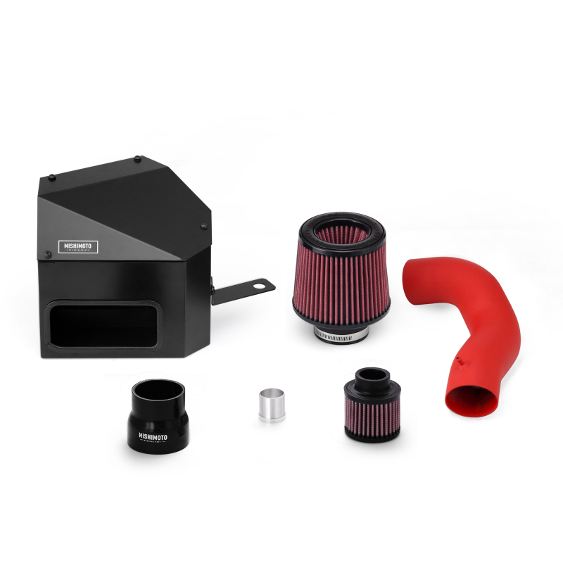 Mishimoto 15-16 VW Golf/GTI 1.8L/2.0L Performance Air Intake Kit - Wrinkle Red - Mammoth Racing -