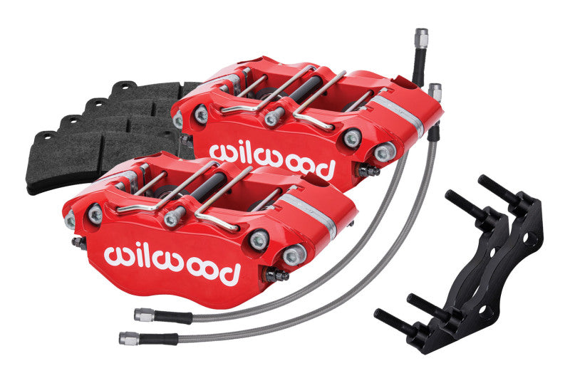 Wilwood 69-83 Porsche 911 Rear Dynapro Caliper Kit 3in MT - Red - My Store
