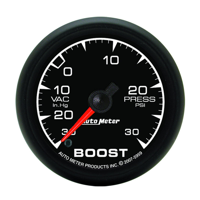 Autometer ES 52mm Full Sweep Electronic 30 In Hg-Vac/30 PSI Vacuum/Boost Gauge - My Store