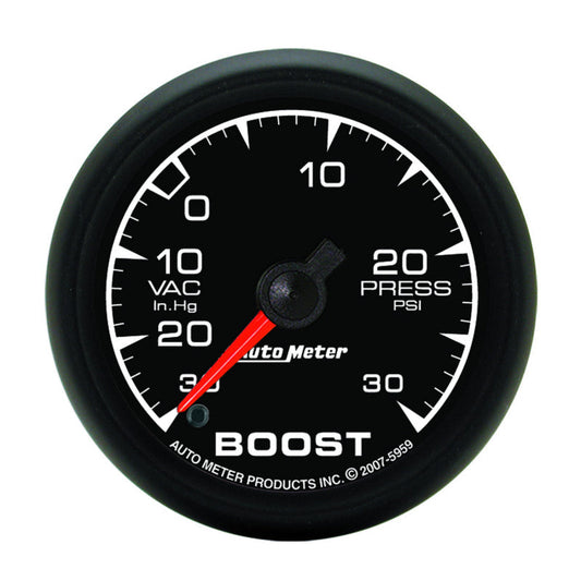 Autometer ES 52mm Full Sweep Electronic 30 In Hg-Vac/30 PSI Vacuum/Boost Gauge - My Store