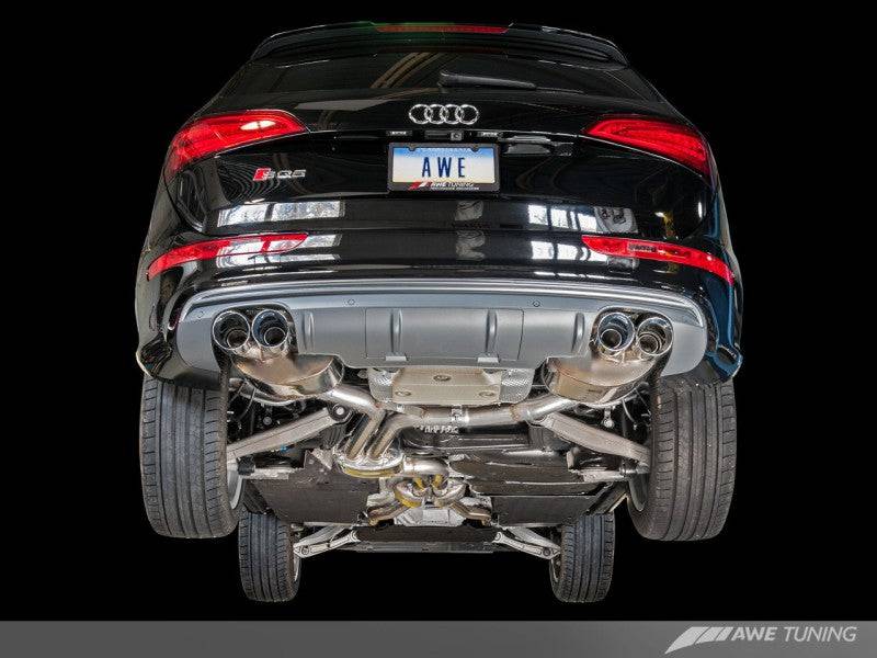 AWE Tuning Audi 8R SQ5 Touring Edition Exhaust - Quad Outlet Diamond Black Tips - My Store