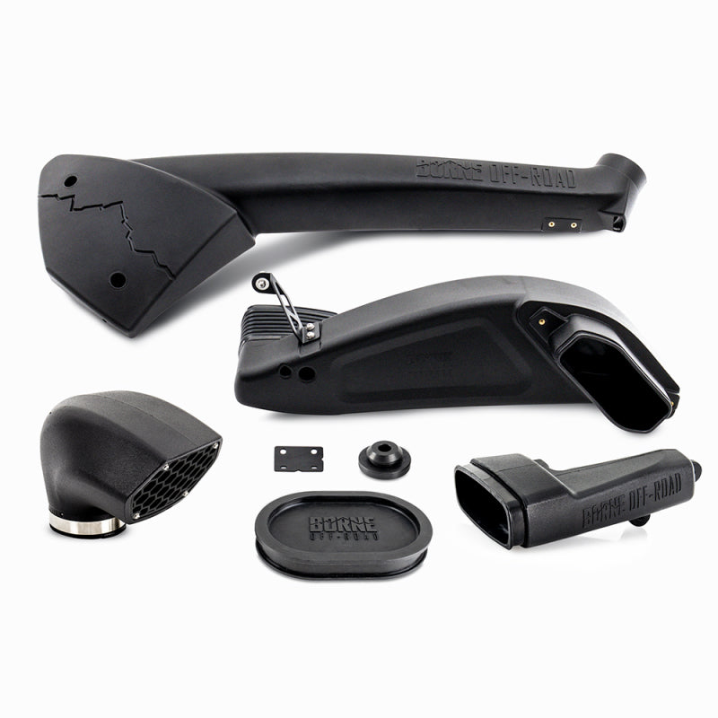 Mishimoto BORNE Off-Road 17-20 Ford F-150 Raptor 3.5L EcoBoost Snorkel - Micro-Wrinkle Black - Mammoth Racing -