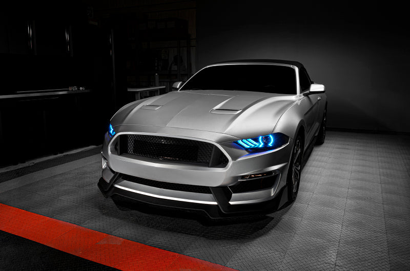 Oracle 18-21 Ford Mustang Dynamic DRL Upgrade w/ Halo Kit & Sequential Turn Signal - ColorSHIFT - Mammoth Racing -