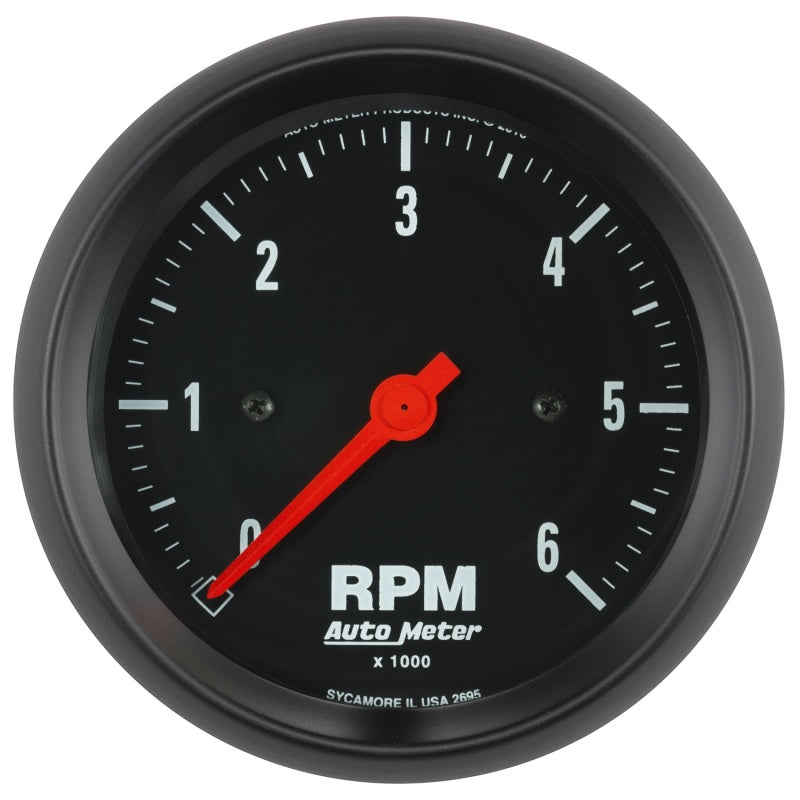 Autometer Z-Series 3-3/8in. 0-6k RPM In-Dash Tachometer Gauge - My Store