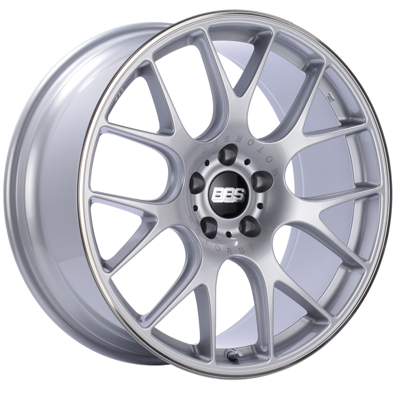 BBS CH-R 20x9 5x112 ET25 Brilliant Silver Polished Rim Protector Wheel -82mm PFS/Clip Required - Mammoth Racing -