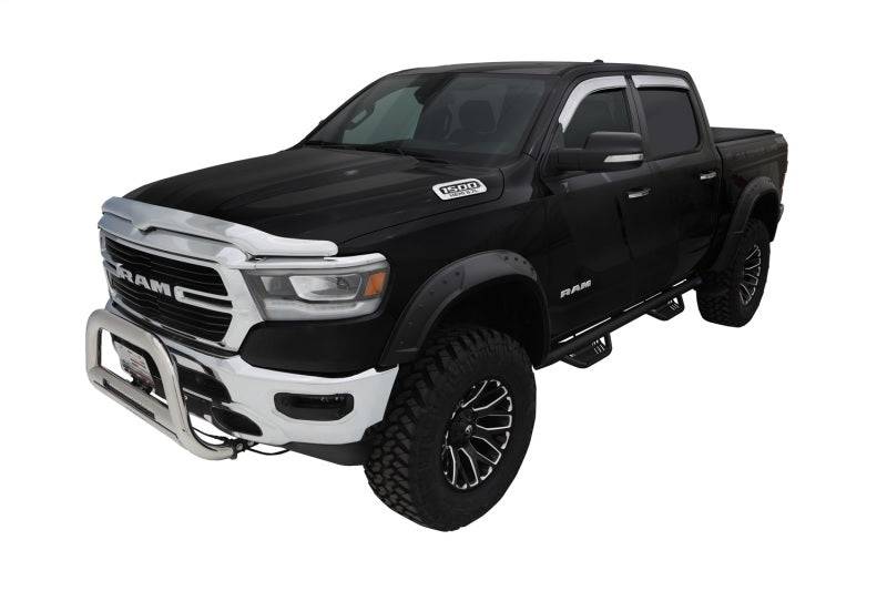 Bushwacker 19-22 Ram 1500 (Excl. Rebel/TRX) 76.3 & 67.4in Bed DRT Style Flares 4pc - Blk / Smooth - Mammoth Racing -