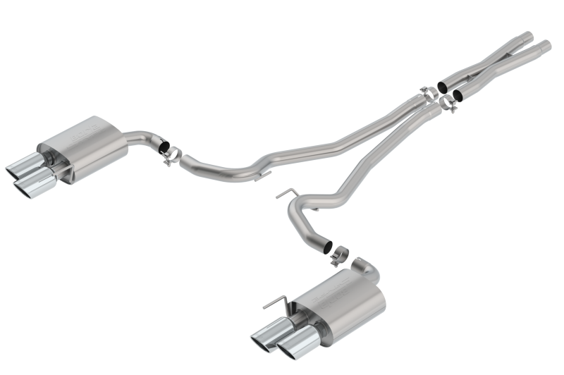 Borla S-Type Cat Back 18-20 Ford Mustang GT Convertible 2.5in pipe 4in tip - My Store