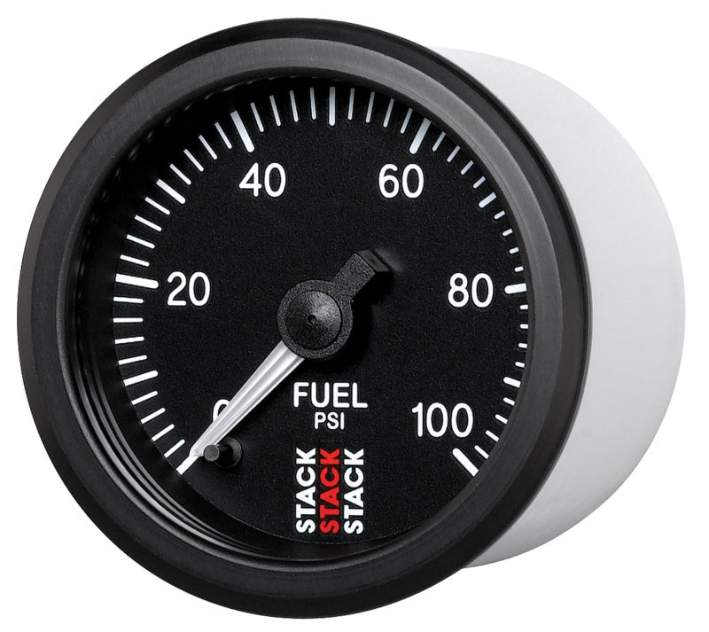 Autometer Stack 52mm 0-100 PSI 1/8in Nptf Male Pro Stepper Motor Fuel Pressure Gauge - Black - My Store