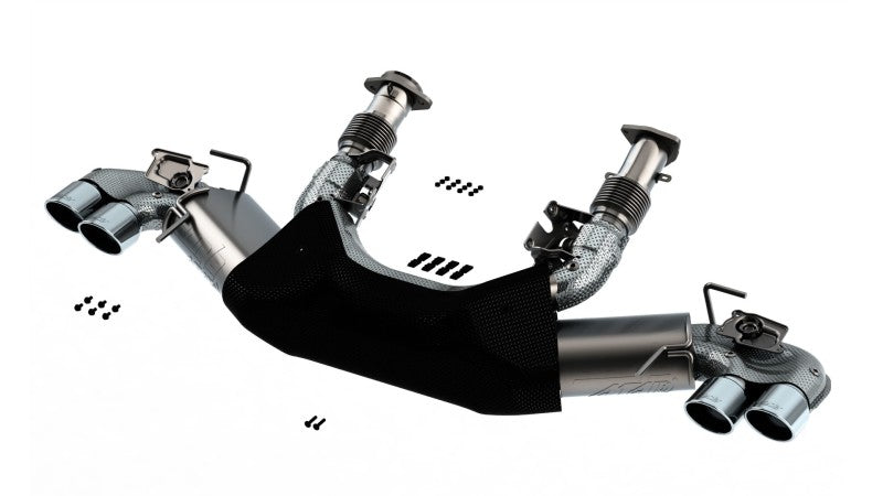 Borla 2020 Chevrolet Corvette C8 6.2L ATAK 3in Exhaust System Dual Round A/C Tips 4inx 4.75in - My Store