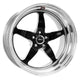 Weld S71 20x8 / 5x115mm BP / 5.3in. BS Black Wheel (High Pad) - Non-Beadlock - Mammoth Racing -