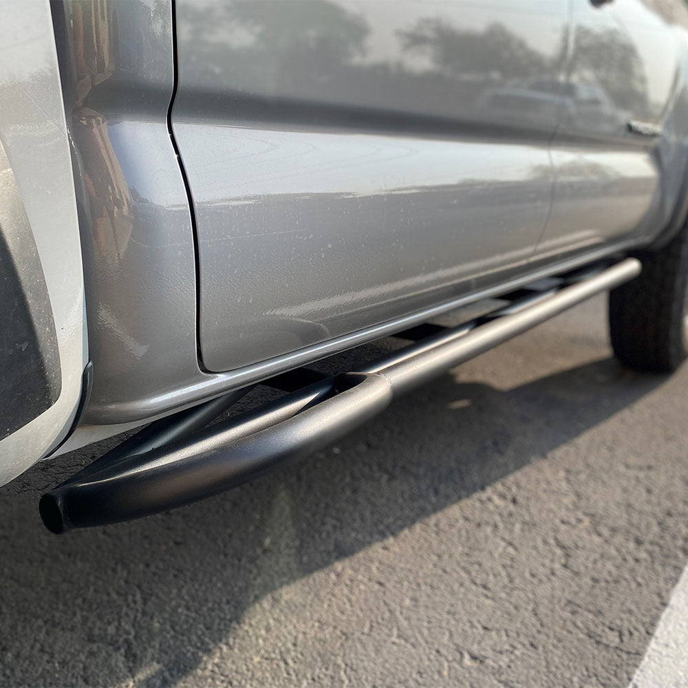 Sliders, Toyota Tacoma, 20 Deg, W/ TOP Plates, MIG Weld, Raw, 2010-21 - My Store