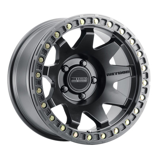 Method Mr108 17x9 -44mm Offset 5x5 71.5mm CB Matte Black w/BH-H24125-38 Wheel
