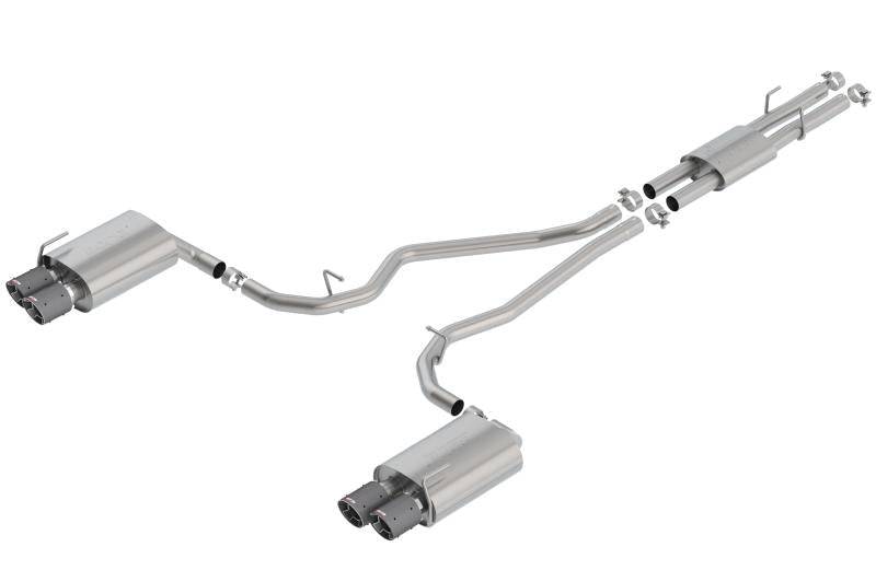 Borla 2020 Ford Explorer ST 3.0L V6 2.25in ATAK Exhaust - Carbon Fiber Tips - Mammoth Racing -