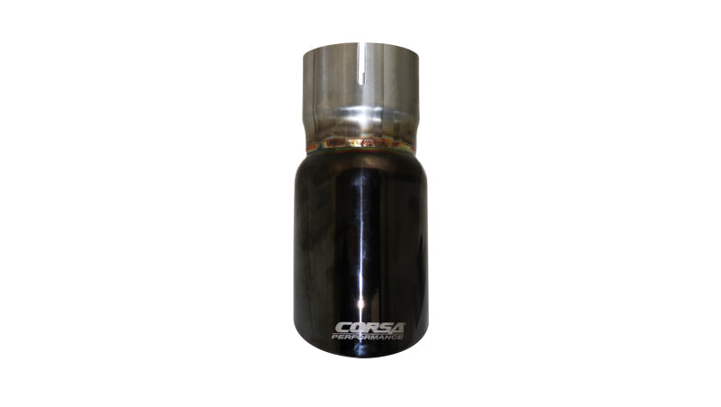 Corsa Single Universal 2.5in Inlet / 3in Outlet Black PVD Pro-Series Tip Kit - Mammoth Racing -