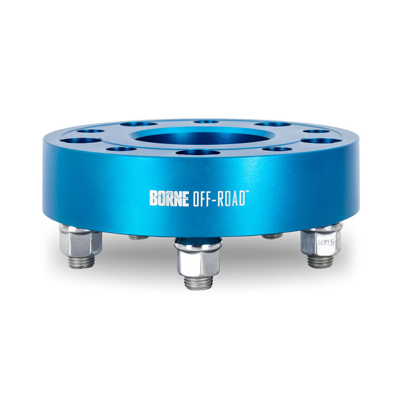 Mishimoto Borne Off-Road Wheel Spacers - 5x127 - 71.6 - 45mm - M14 - Blue - Mammoth Racing -