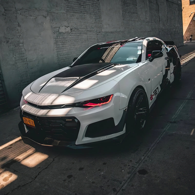 Oracle 16-18 Chevy Camaro RGB+W Headlight DRL Upgrade Kit - ColorSHIFT w/ Simple Controller - Mammoth Racing -