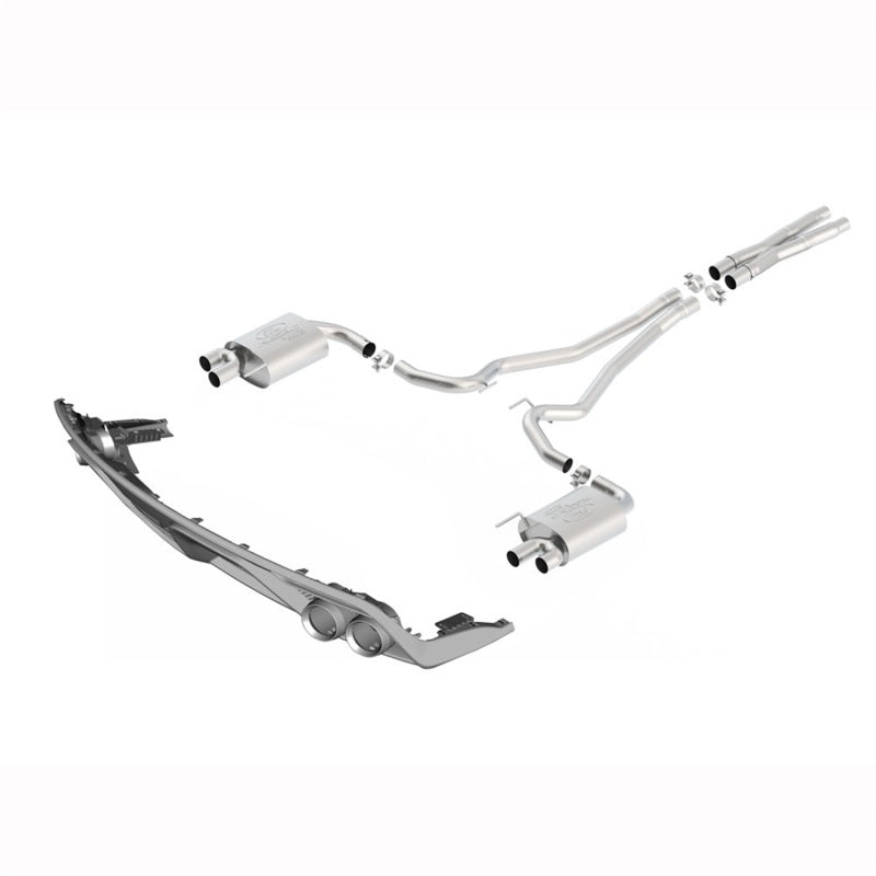 Ford Racing 2015 Mustang 5.0L Touring Cat-Back Exhaust System w/ GT350 Tips - Mammoth Racing -