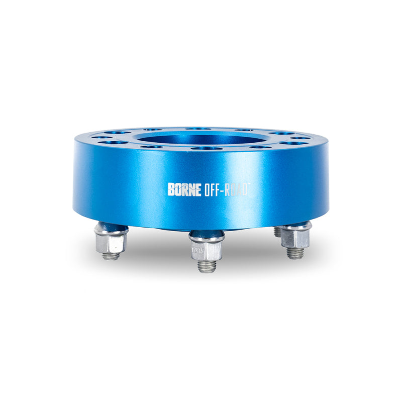 Mishimoto Borne Off-Road Wheel Spacers - 6x139.7 - 93.1 - 50mm - M12 - Blue - Mammoth Racing -