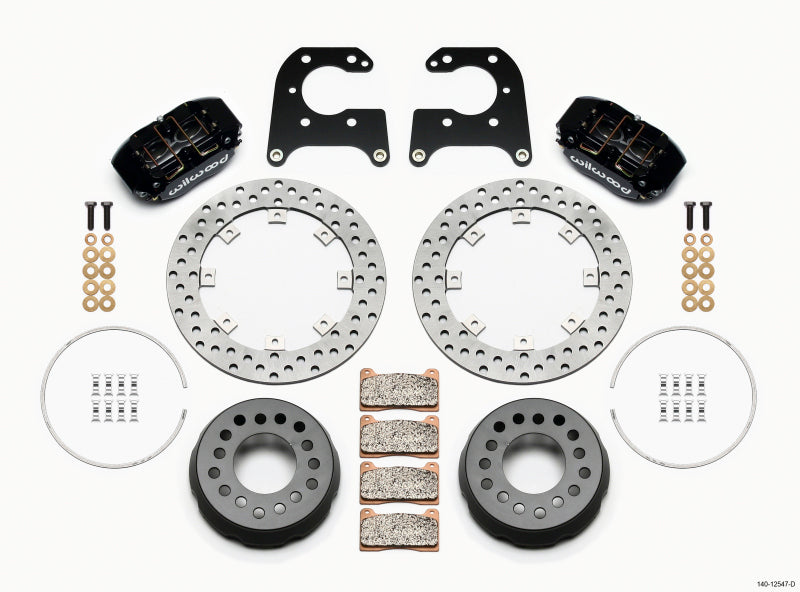 Wilwood Dynapro Lug Mount Single Rear Dynamic Kit SA Drilled Big Ford 2.36in Offset - Mammoth Racing -