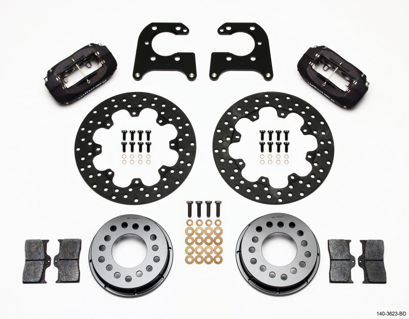 Wilwood Forged Dynalite Rear Drag Kit Drilled Rotor Big Ford 2.50in Offset - My Store