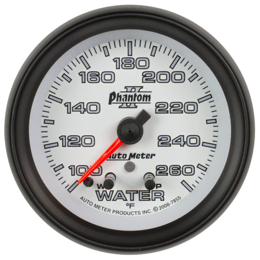 Autometer Phantom II 2-5/8in 260 Degree F Mechanical Water Gauge - My Store