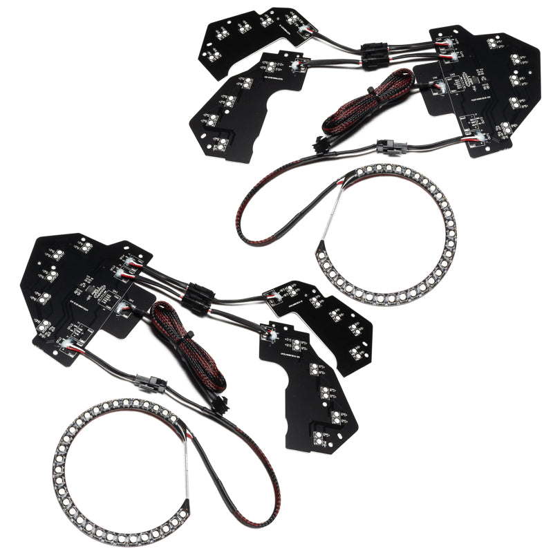 Oracle 18-21 Ford Mustang Dynamic DRL Upgrade w/ Halo Kit & Sequential Turn Signal - ColorSHIFT - Mammoth Racing -