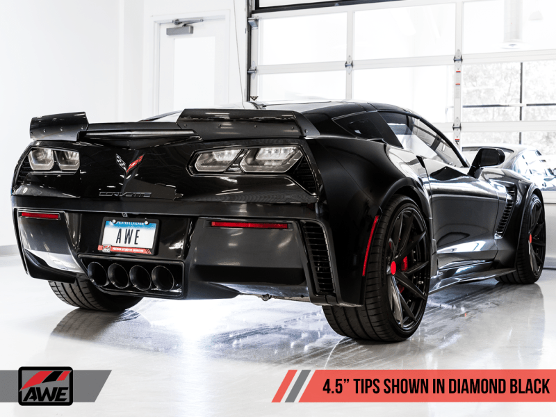 AWE Tuning 14-19 Chevy Corvette C7 Z06/ZR1 Track Edition Axle-Back Exhaust w/Black Tips - My Store