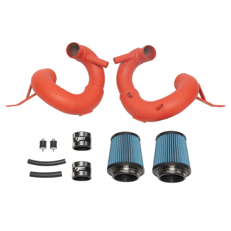 Injen 19-21 Genesis G70 V6-3.3L Twin Turbo SP Short Ram Air Intake System - Wrinkle Red - Mammoth Racing -