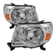 Xtune Toyota Tacoma 05-11 Amber Crystal Headlights Chrome HD-JH-TT05-AM-C - Mammoth Racing -
