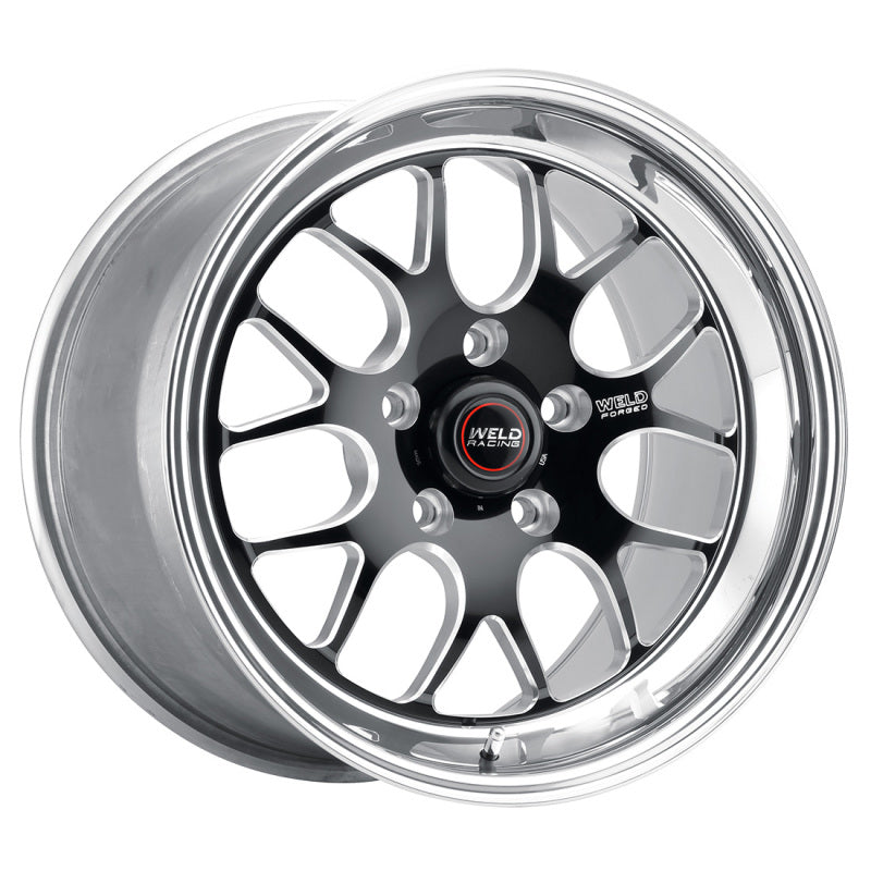 Weld S77 20x7 / 5x115mm BP / 2.8in. BS Black Wheel (High Pad) - Non-Beadlock - Mammoth Racing -