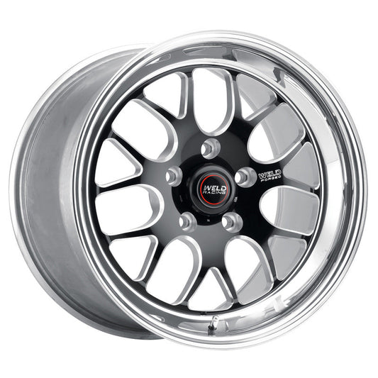 Weld S77 20x7 / 5x115mm BP / 2.8in. BS Black Wheel (High Pad) - Non-Beadlock - Mammoth Racing -
