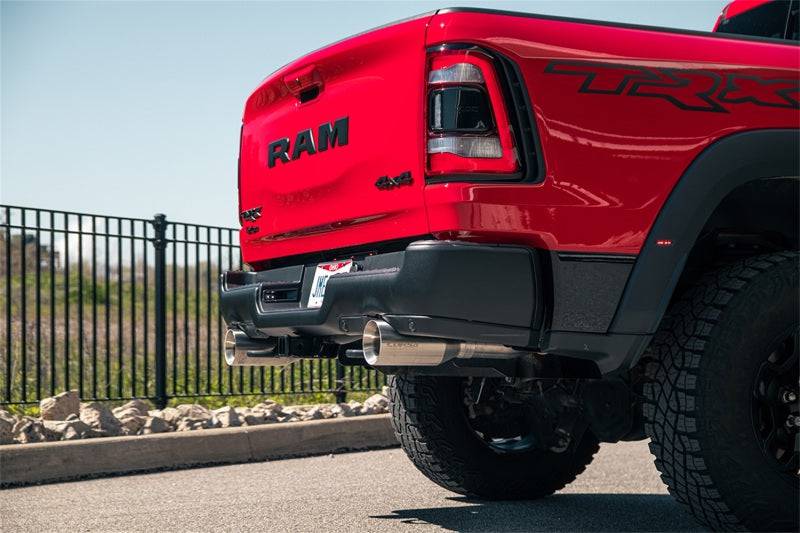 Corsa 21-22 Dodge Ram TRX Crew Cab Baja Catback Exhaust Dual Rear Satin Tip - Mammoth Racing -