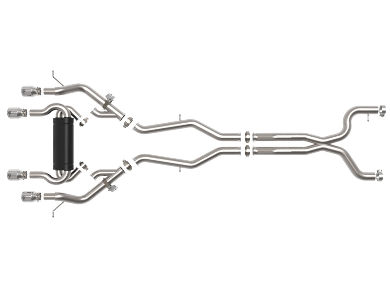 aFe MACHForce XP Exhausts Cat-Back SS 21 BMW M2 Competition L6-3.0L w/Polished Tips - Mammoth Racing -