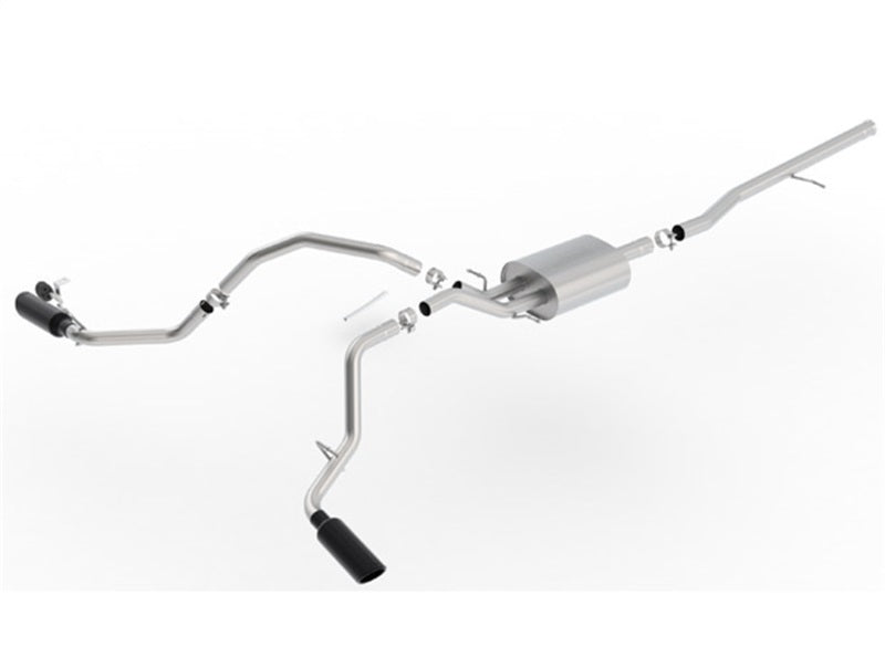 Borla 14-18 Chevrolet Silverado 1500 AT/MT 4DR SS S-Type Catback Exhaust Black Chrome Tip - My Store