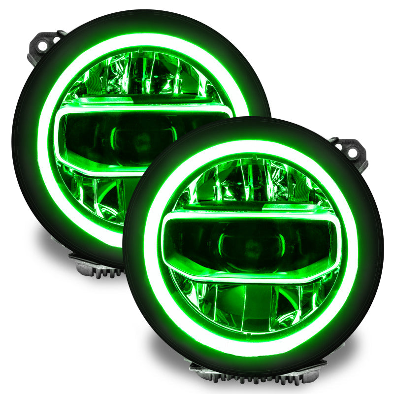 Oracle Jeep Wrangler JL/Gladiator JT RGB+W Headlight DRL Upgrade Kit - ColorSHIFT w/o Controller - Mammoth Racing -