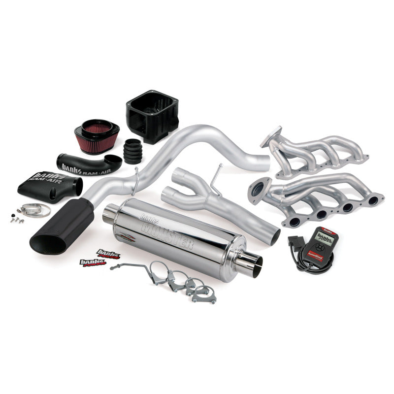 Banks Power 10 Chevy 5.3L ECSB FFV PowerPack System - SS Single Side-Exit Exhaust w/ Black Tip - Mammoth Racing -