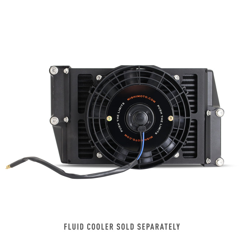 Mishimoto Universal 10in. Heavy-Duty Oil Cooler Fan Shroud - Micro Wrinkle Black - Mammoth Racing -