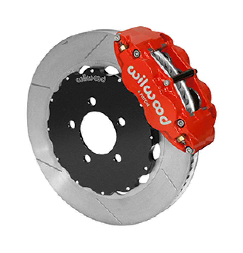 Wilwood 03-11 Crown Victoria Forged Narrow Superlite 6R Front Brake Kit w/ Slotted GT Rotor - Red - My Store