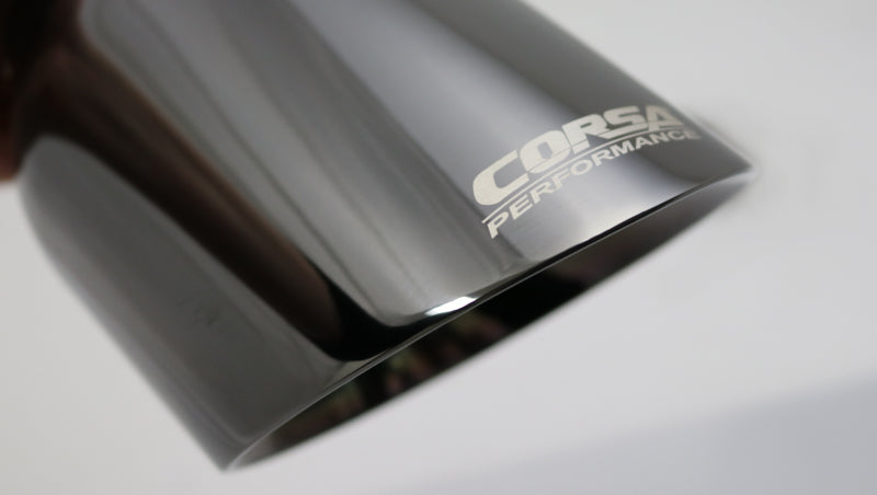 Corsa Single Universal 2.75in Inlet / 4.5in Outlet Black PVD Pro-Series Tip Kit - Mammoth Racing -
