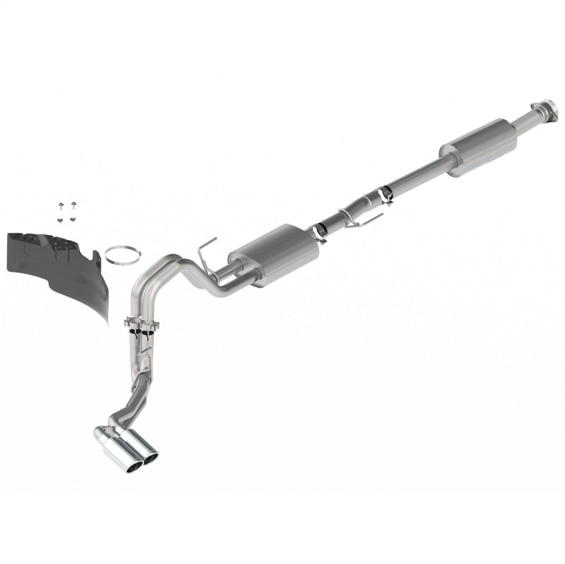 Ford Racing 21-22 F-150 2.7L/3.5L/5.0L Side Exit Sport Exhaust - Chrome Tips - Mammoth Racing -