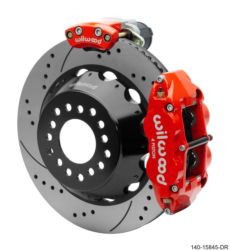 Wilwood Narrow Superlite 4R Rear P-Brk Kit 14.00in Rotor Big Ford New Style 2.50in Offset - SRP Red - My Store