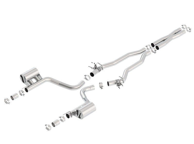 Borla 2015 Dodge Challenger Hellcat 6.2L V8 ATAK Catback Exhaust No Tips Factory Valance - My Store
