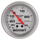 AutoMeter Marine Vac/Boost Gauge 2 5/8in 30inhg 30psi Mechanical- Silver - My Store