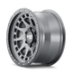 Dirty Life 9311 Enigma Pro 17x9/6x139.7 BP/-12mm Offset/106mm Hub Satin Graphite Wheel - Beadlock - Mammoth Racing -