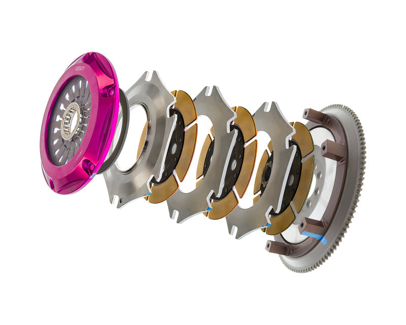 Exedy 2008-2015 Mitsubishi Lancer Evolution GSR L4 Hyper Triple Cerametallic Clutch Rigid Disc - Mammoth Racing -