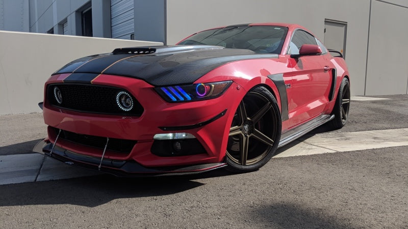 Oracle 15-17 Ford Mustang V6/GT/Shelby Dynamic DRL Upgrade w/ Halo Kit - ColorSHIFT - Dynamic - Mammoth Racing -